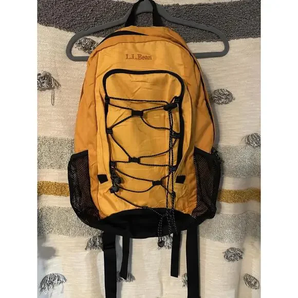 LL Bean Yellow Backpack - Picture 3 of 10
